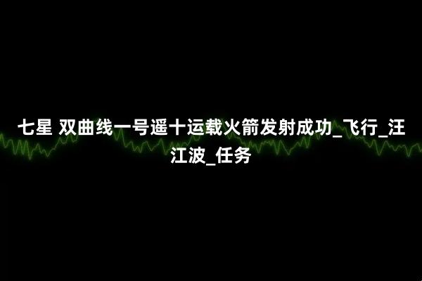 七星 双曲线一号遥十运载火箭发射成功_飞行_汪江波_任务